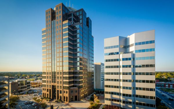 View,Of,Modern,Buildings,In,Downtown,Greensboro,,North,Carolina.